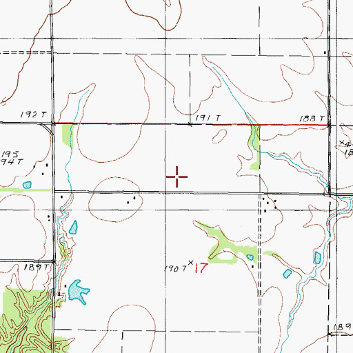Topographic Map of Shiloh Church, IL