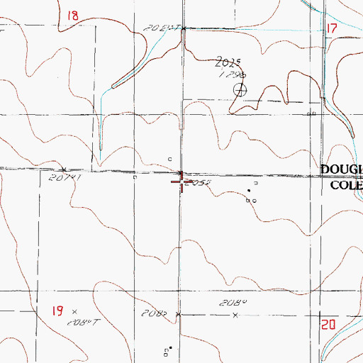 Topographic Map of Shiloh School (historical), IL
