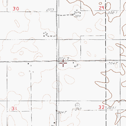 Topographic Map of Shiloh School (historical), IL