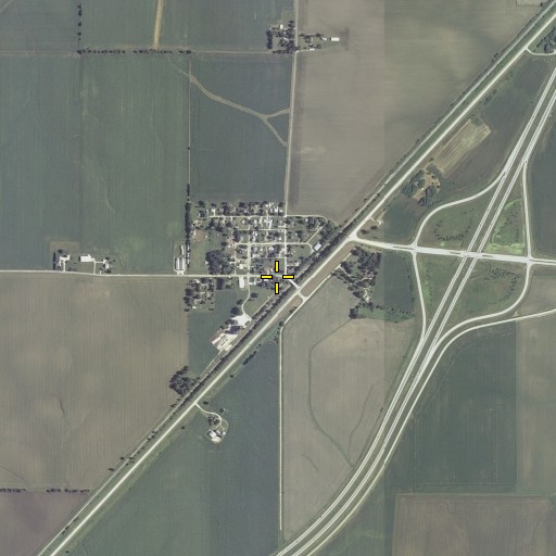 Aerial/Satellite Image of Shirley, IL