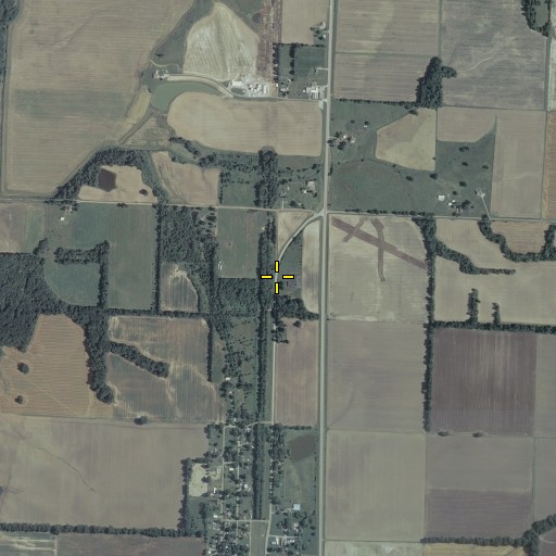Aerial/Satellite Image of Shobonier Elementary School, IL