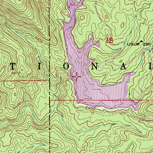 Topographic Map of Parker Lake, AZ