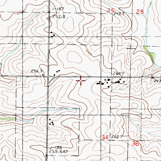 Topographic Map of Shriner School (historical), IL