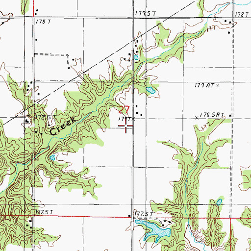 Topographic Map of Shull School (historical), IL