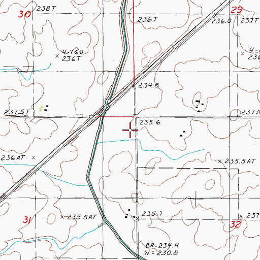 Topographic Map of Shute School (historical), IL