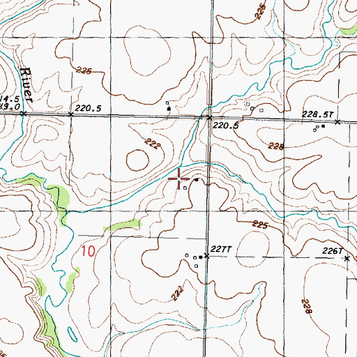 Topographic Map of Silver Creek, IL