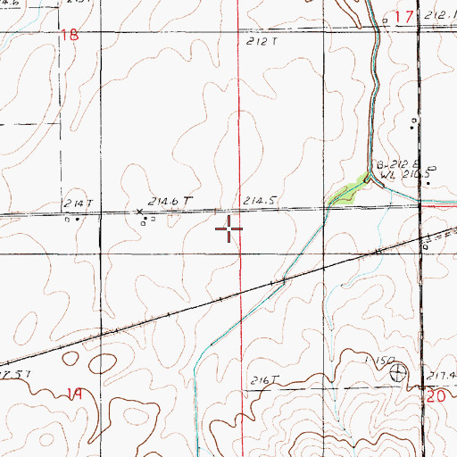 Topographic Map of Simpson School (historical), IL