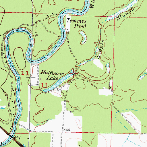 Topographic Map of Sipple Slough, IL