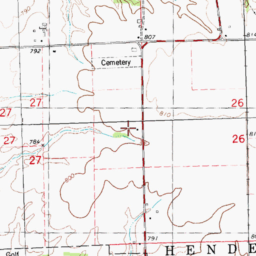 Topographic Map of Sisson School (historical), IL