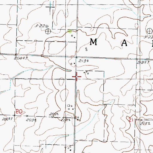 Topographic Map of Sisson School (historical), IL
