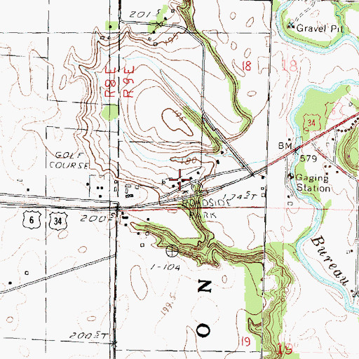 Topographic Map of Sister School (historical), IL