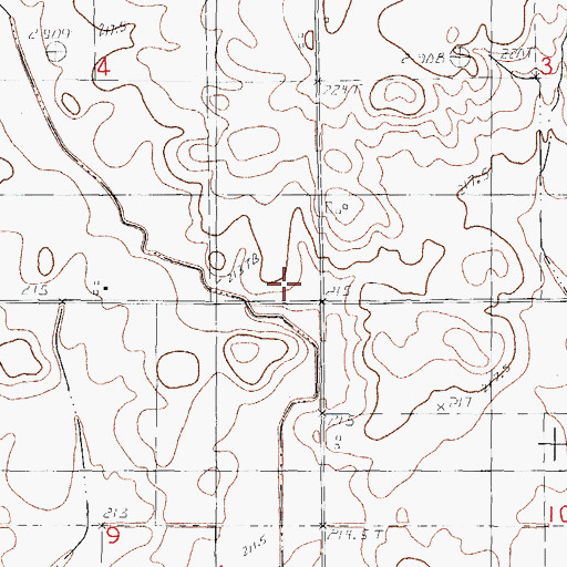 Topographic Map of Skinner School (historical), IL