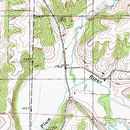 Topographic Map of Skunk Hollow, IL