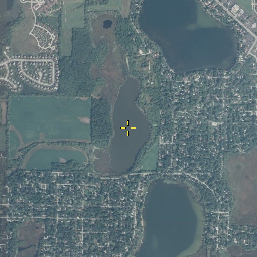 Aerial/Satellite Image of Slough Lake, IL