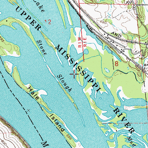 Topographic Map of Smallpox Creek, IL