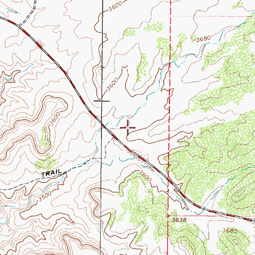 Topographic Map of Cornville Tank, AZ
