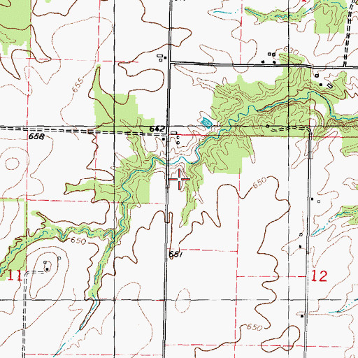 Topographic Map of Smith School (historical), IL