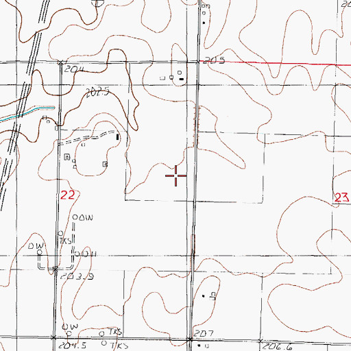 Topographic Map of Smith School (historical), IL