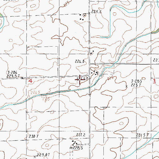 Topographic Map of Smith School (historical), IL