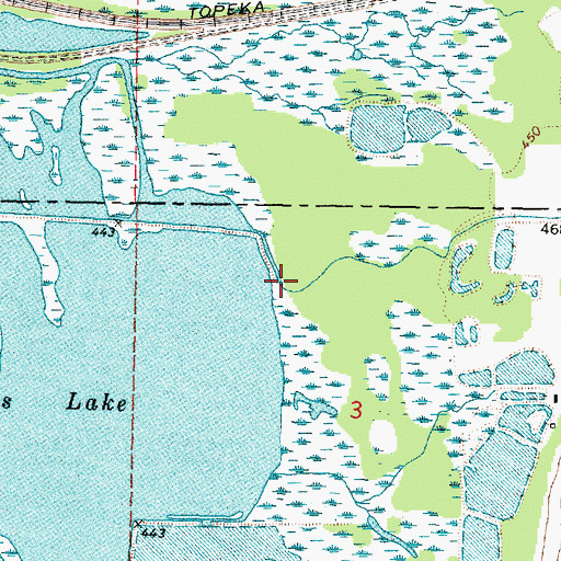 Topographic Map of Snag Creek, IL