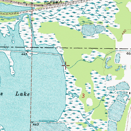 Topographic Map of Snag Creek, IL