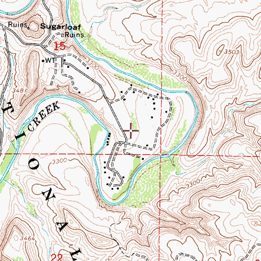 Topographic Map of Jordan, AZ
