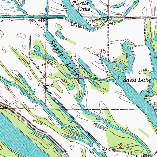 Topographic Map of Snyder Lake, IL