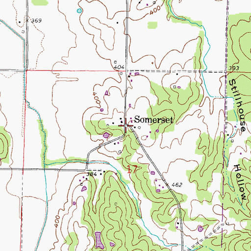 Topographic Map of Somerset, IL