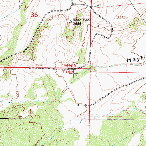 Topographic Map of Trick Tank, AZ
