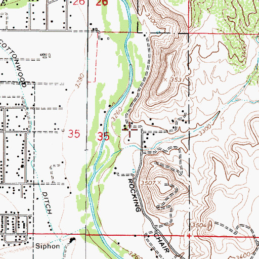 Topographic Map of Smelter City, AZ