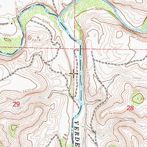 Topographic Map of Sheeps Crossing, AZ