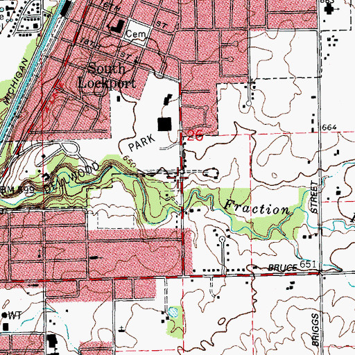 Topographic Map of South Lockport, IL