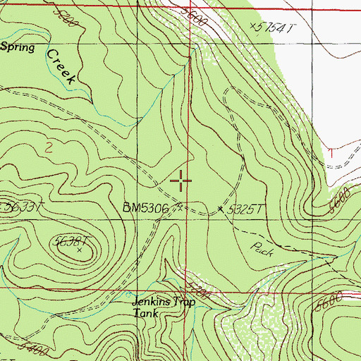 Topographic Map of Cowboy Corral, AZ