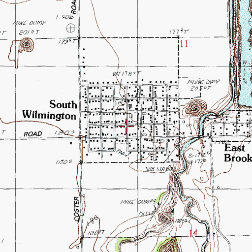 Topographic Map of South Wilmington, IL