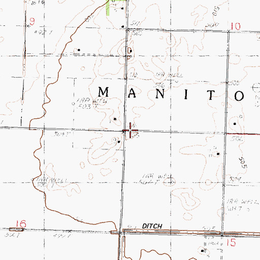 Topographic Map of Spaits School (historical), IL