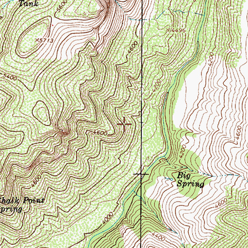 Topographic Map of West Clear Creek Wilderness, AZ
