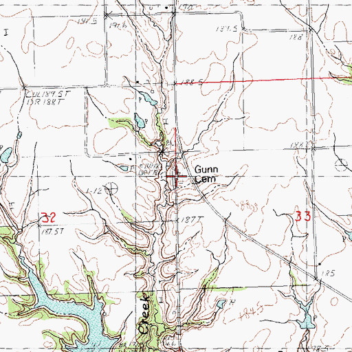Topographic Map of Zion Cemetery, IL