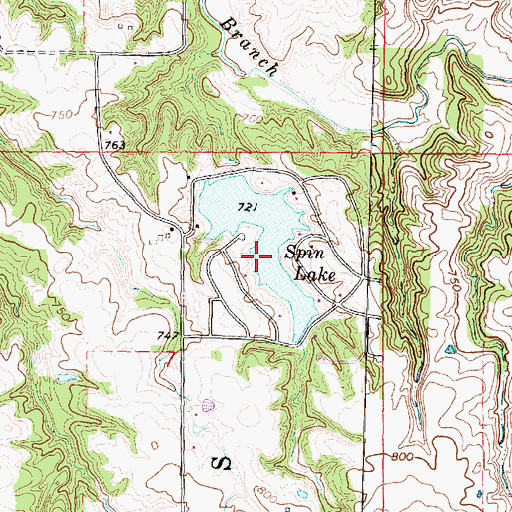 Topographic Map of Spin Lake, IL