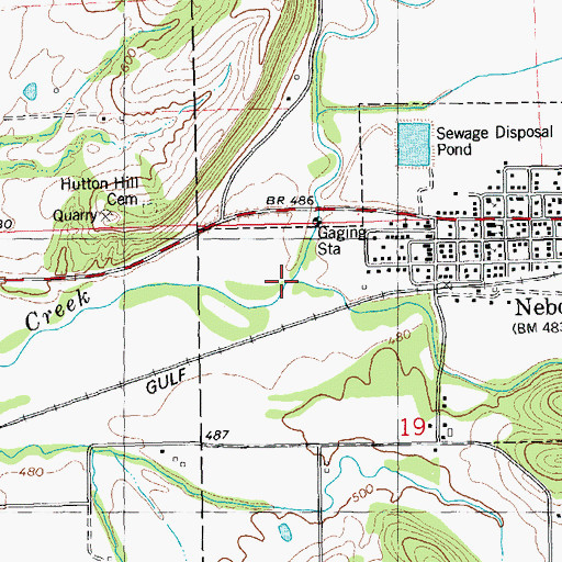 Topographic Map of Spring Creek, IL