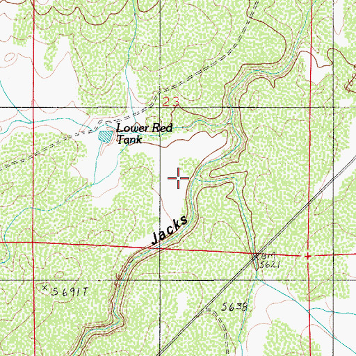 Topographic Map of Limestone Wash, AZ