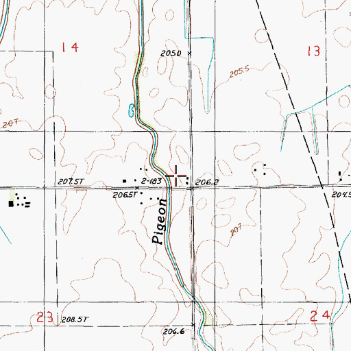 Topographic Map of Spring Dale School (historical), IL