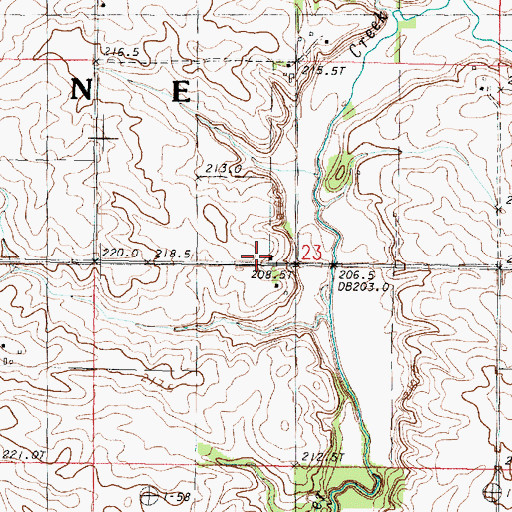 Topographic Map of Spring Hill School (historical), IL