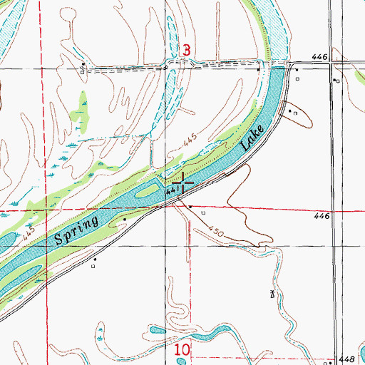 Topographic Map of Spring Lake, IL