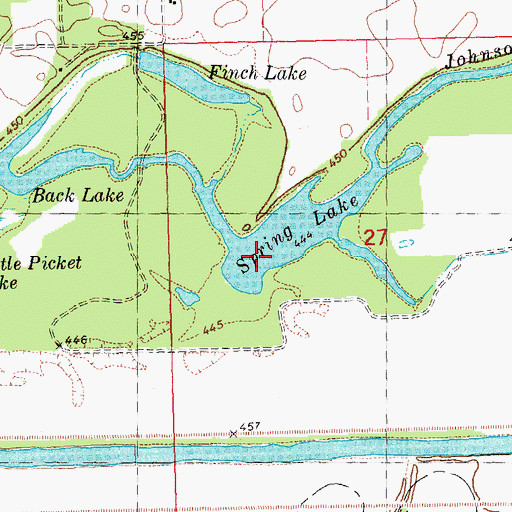 Topographic Map of Spring Lake, IL