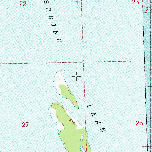 Topographic Map of Spring Lake, IL