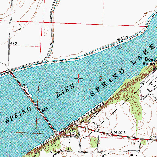 Topographic Map of Spring Lake, IL