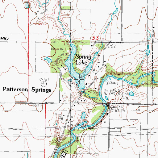 Topographic Map of Spring Lake, IL
