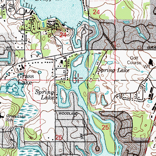 Topographic Map of Spring Lake, IL