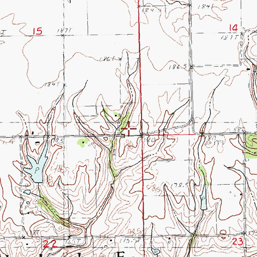 Topographic Map of Springer School (historical), IL