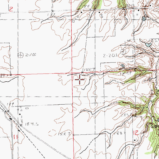 Topographic Map of Springer School (historical), IL